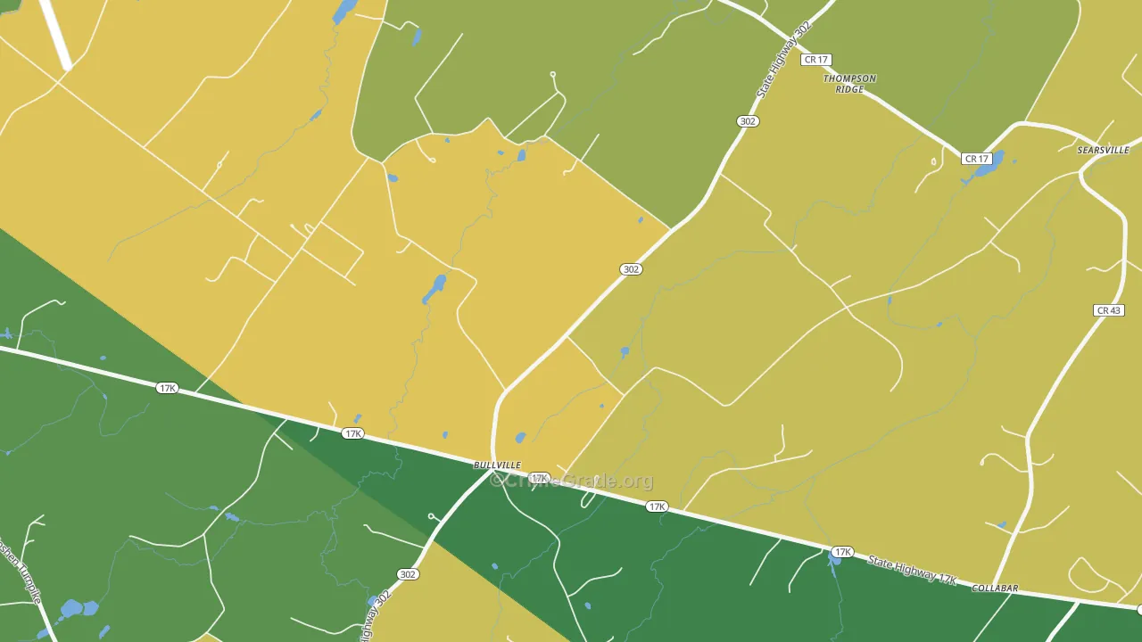 Bullville, NY Map of Murder Rates