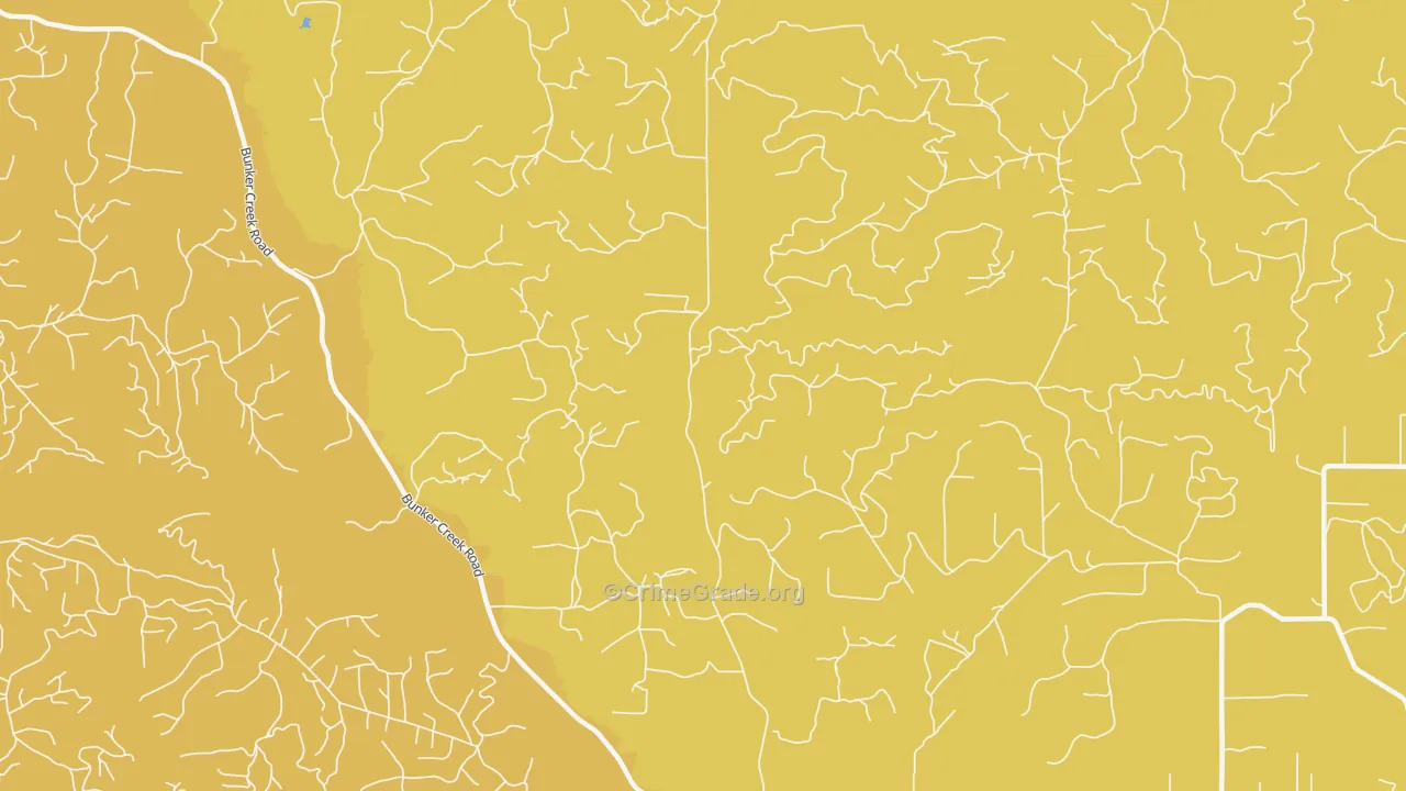 Bunker, WA Map of Murder Rates