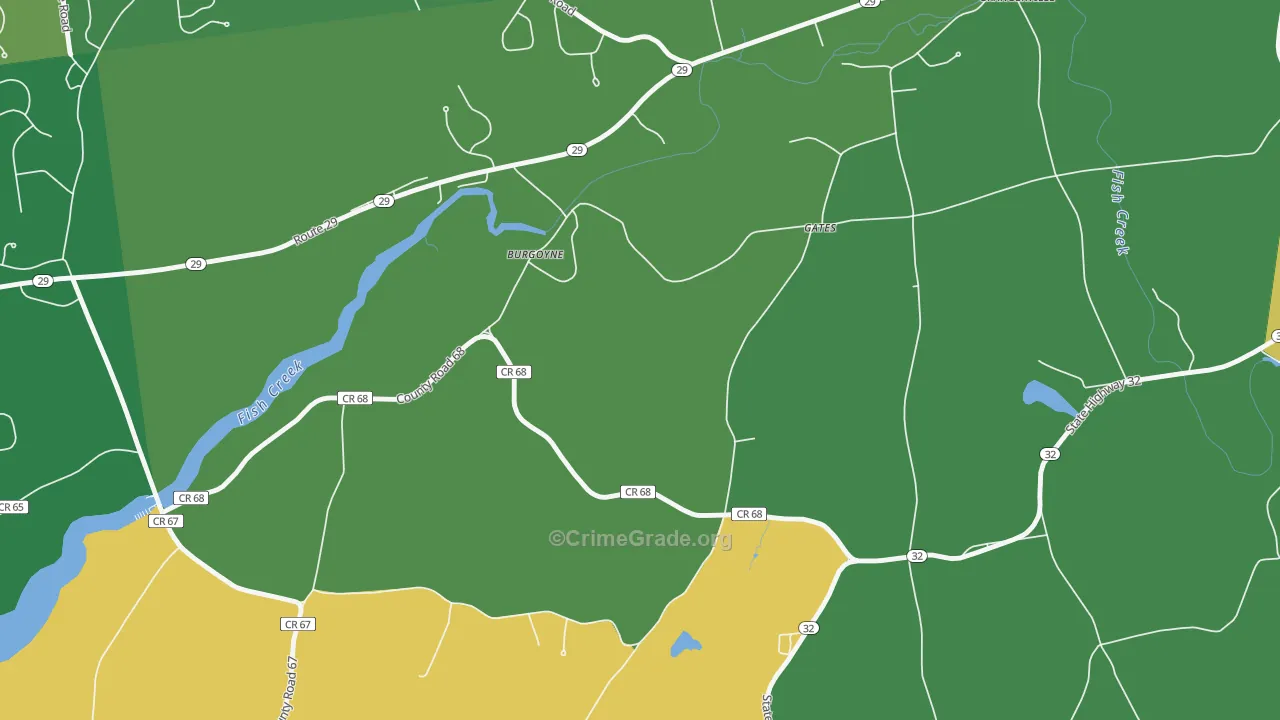 Burgoyne, NY Map of Murder Rates
