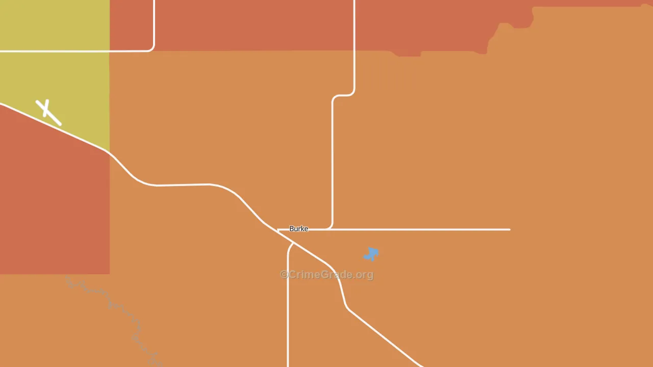 Burke, SD Map of Murder Rates