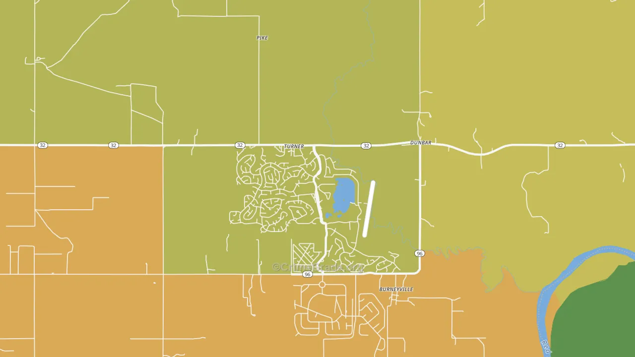 Burneyville, OK Map of Murder Rates