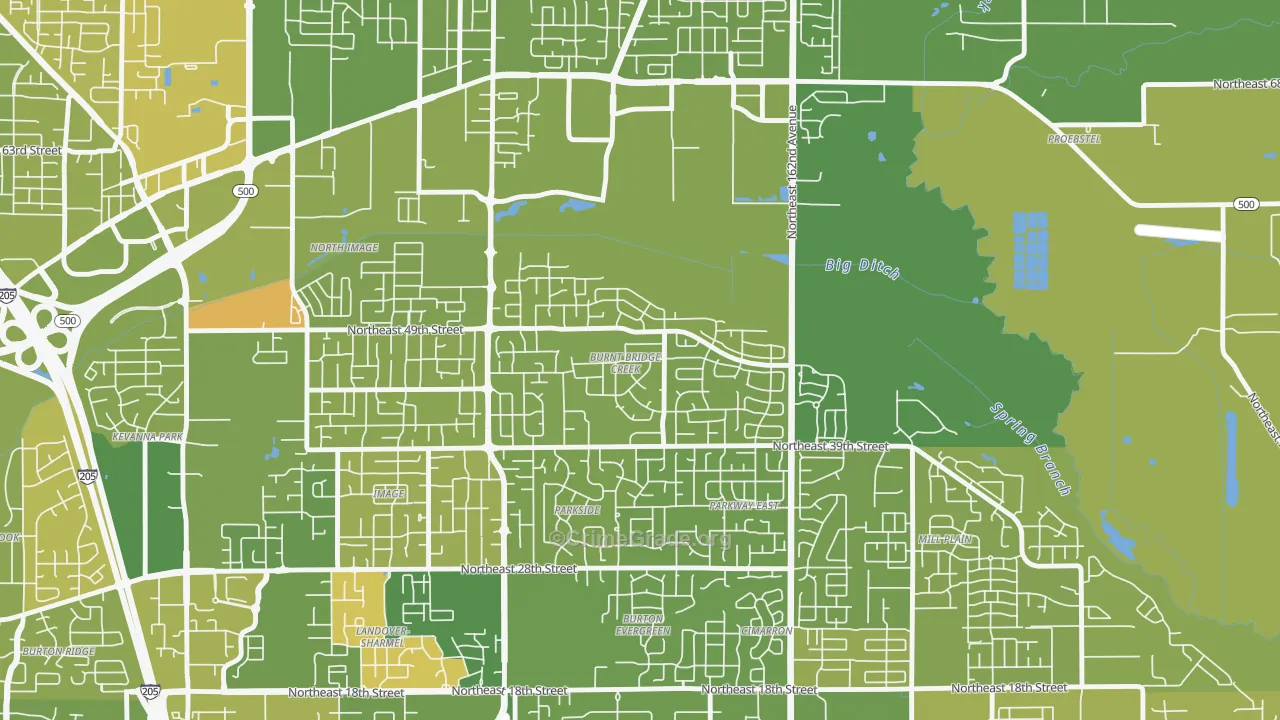 Burnt Bridge Creek, Vancouver, WA Map of Murder Rates