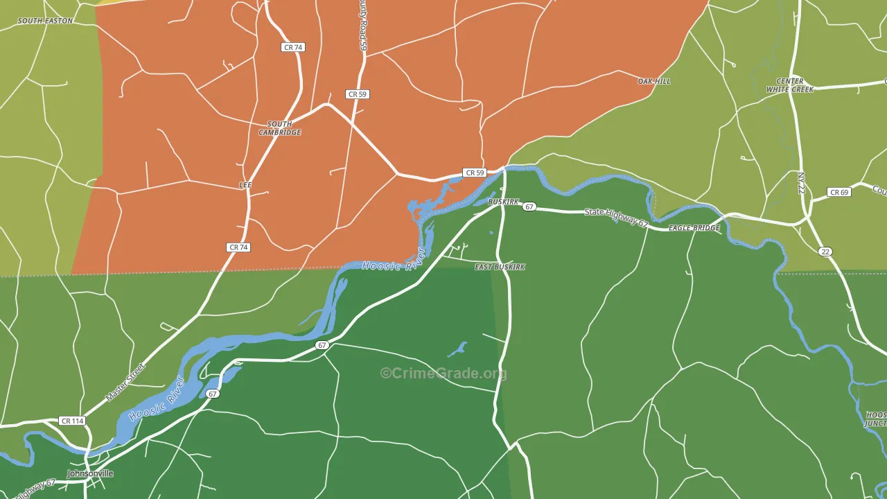 Buskirk, NY Map of Murder Rates
