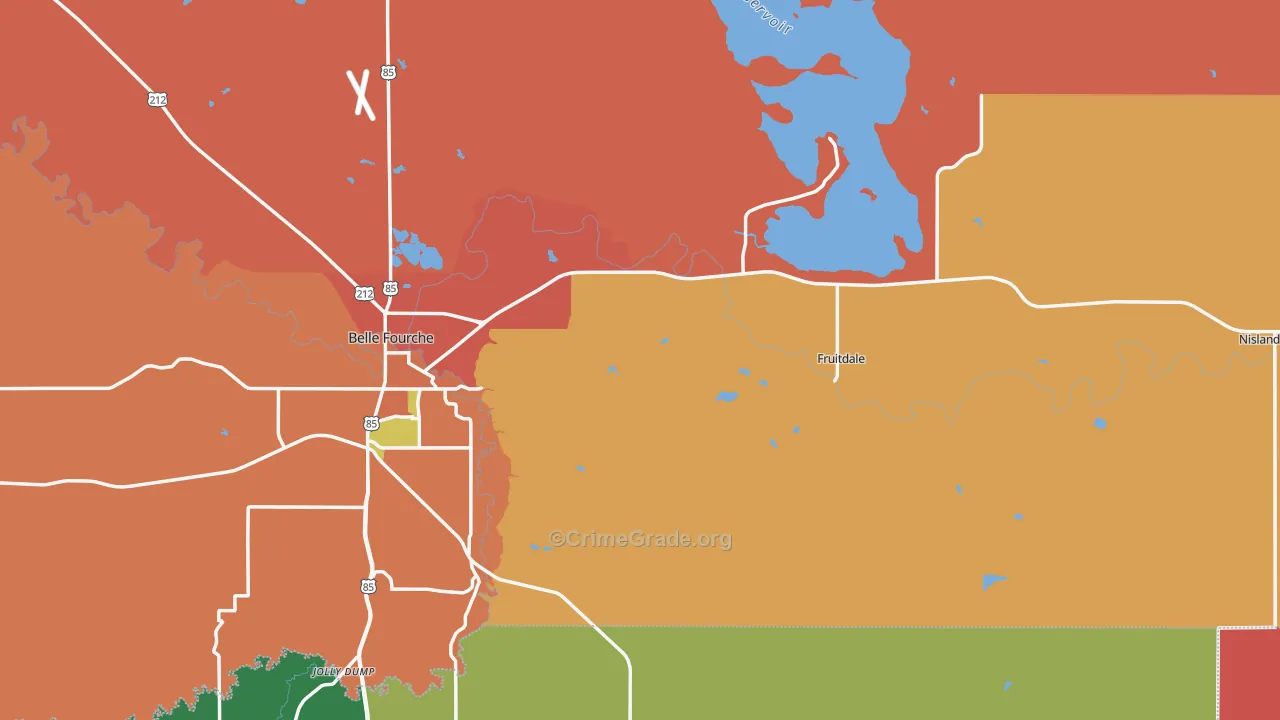 Butte County, SD Map of Murder Rates