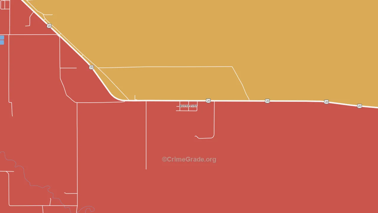 Butte, ID Map of Murder Rates