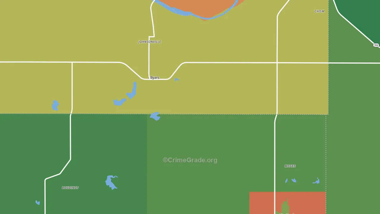Byars, OK Map of Murder Rates