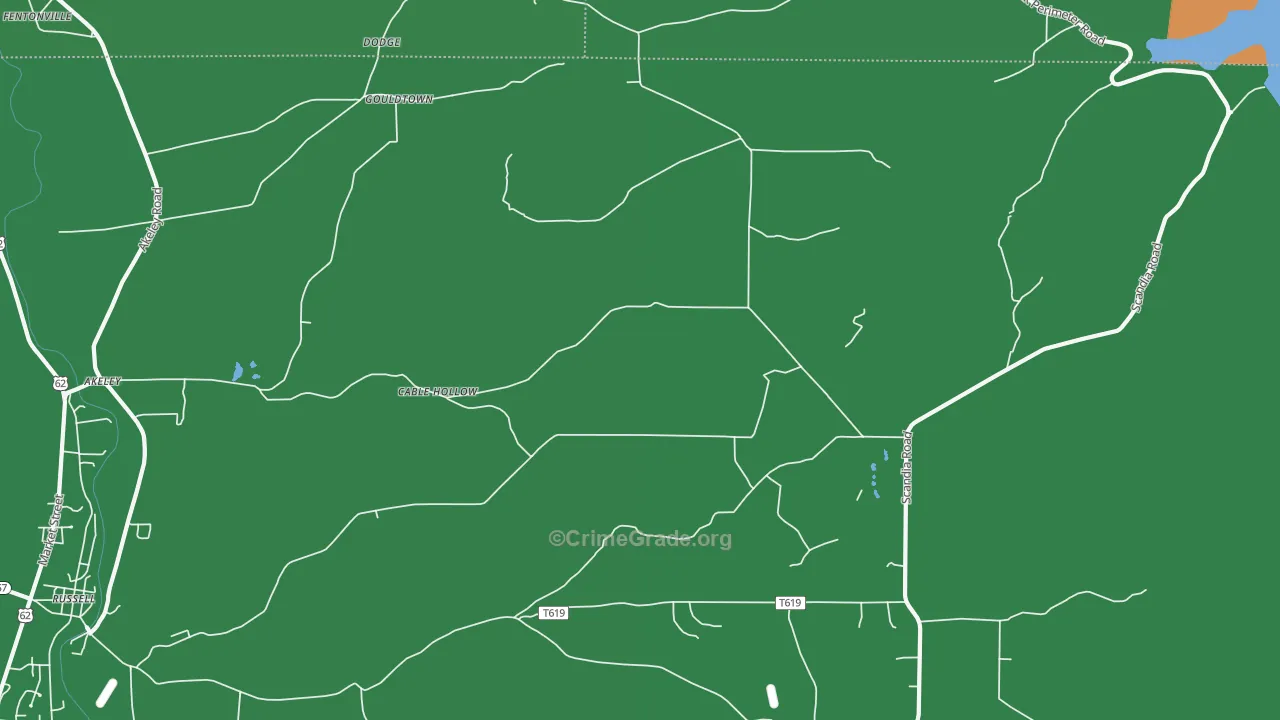 Cable Hollow, PA Map of Murder Rates