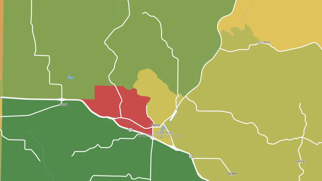Cabool, MO Map of Murder Rates