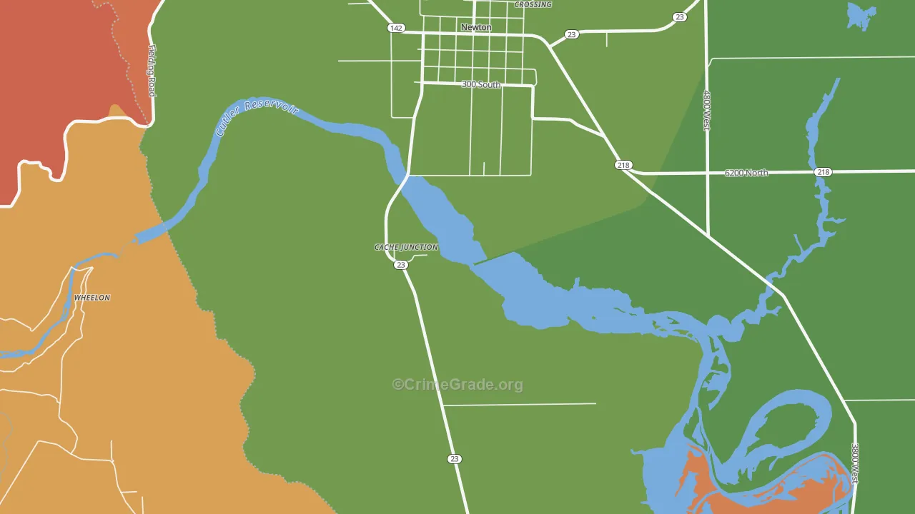 Cache Junction, UT Map of Murder Rates
