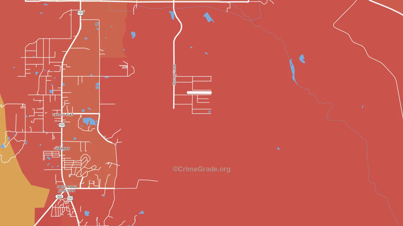 Cactus Flat, AZ Map of Murder Rates