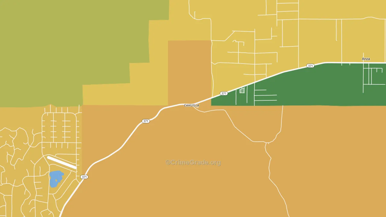 Cahuilla, CA Map of Murder Rates