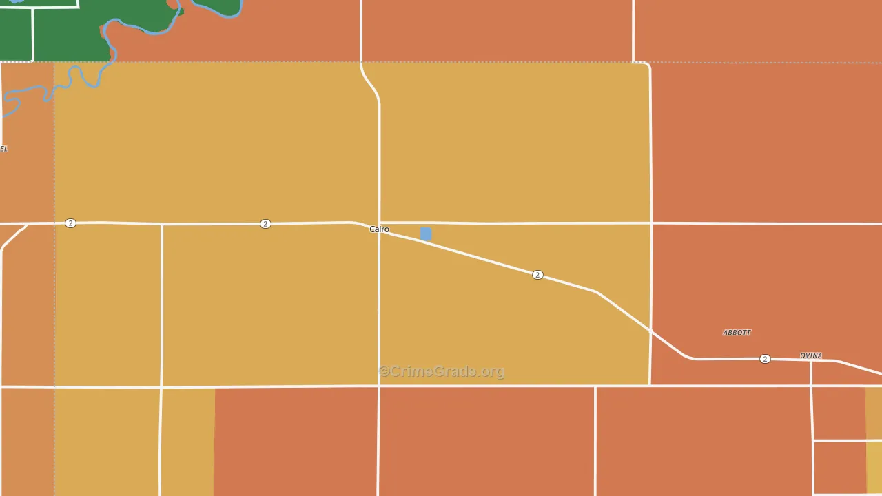 Cairo, NE Map of Murder Rates