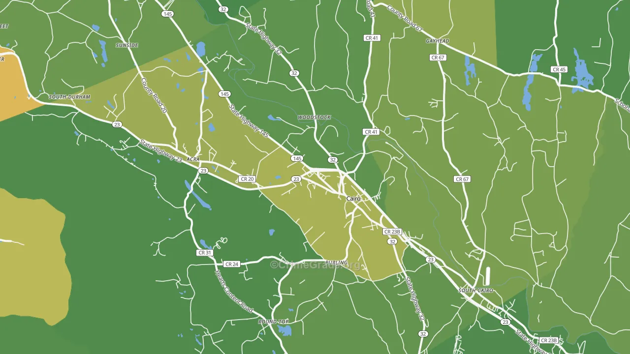 Cairo, NY Map of Murder Rates