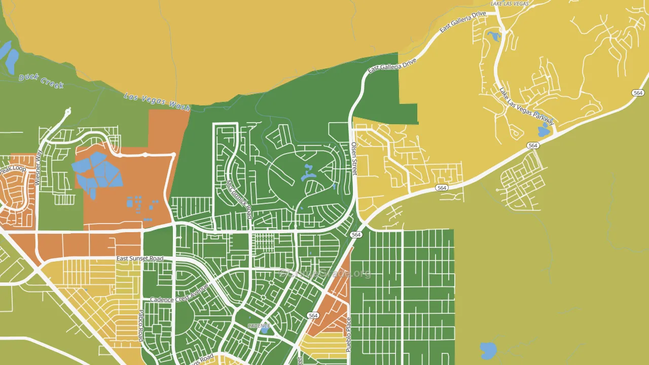 Calico Ridge, Henderson, NV Map of Murder Rates