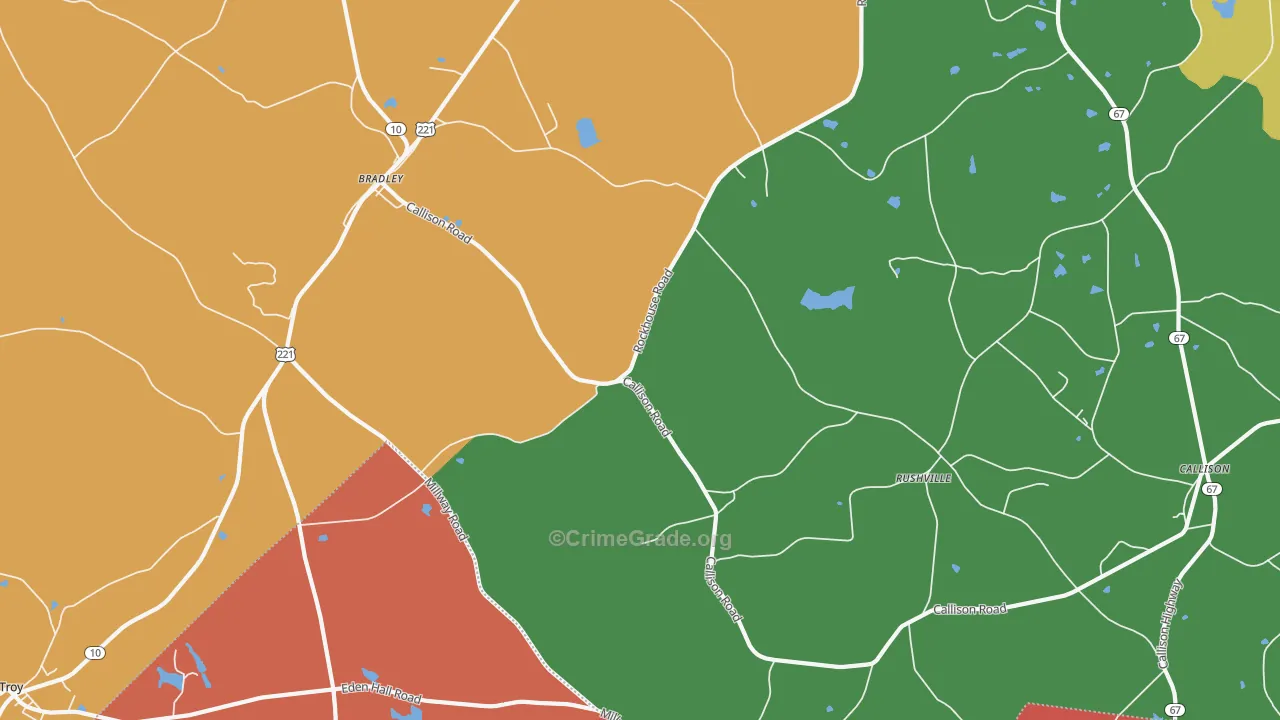 Callison, SC Map of Murder Rates