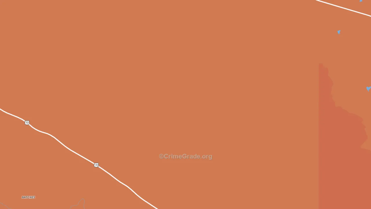 Calva, AZ Map of Murder Rates