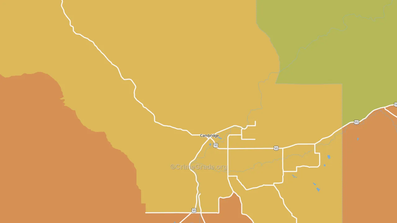 Cambridge, ID Map of Murder Rates