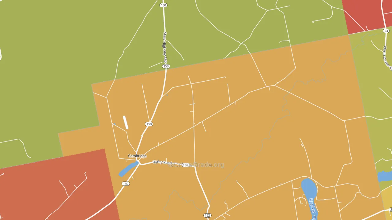 Cambridge, ME Map of Murder Rates