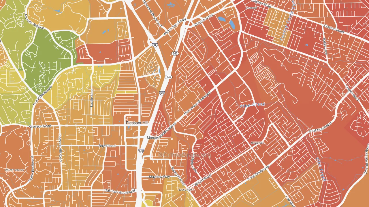 Cambridge Park, Concord, CA Map of Murder Rates