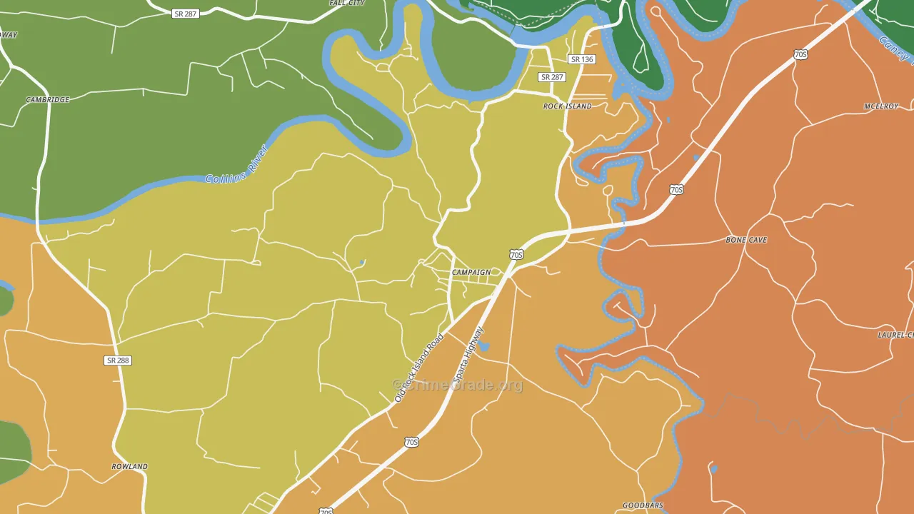 Campaign, TN Map of Murder Rates