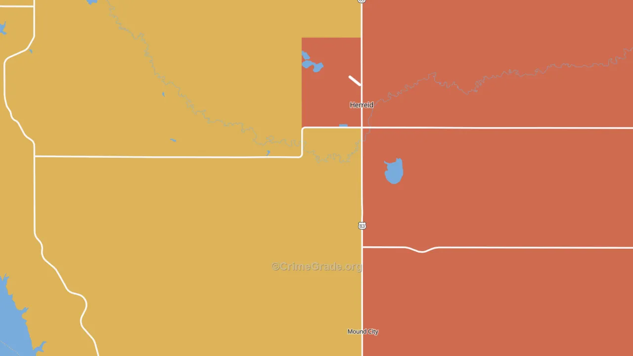Campbell County, SD Map of Murder Rates