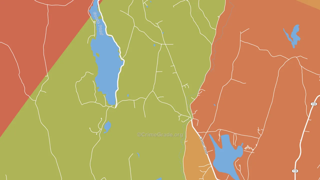 Canaan Center, NH Map of Murder Rates