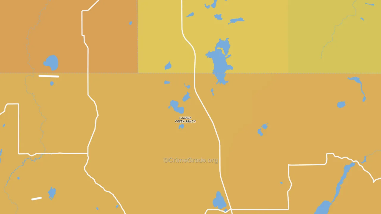 Canada Creek Ranch, MI Map of Murder Rates