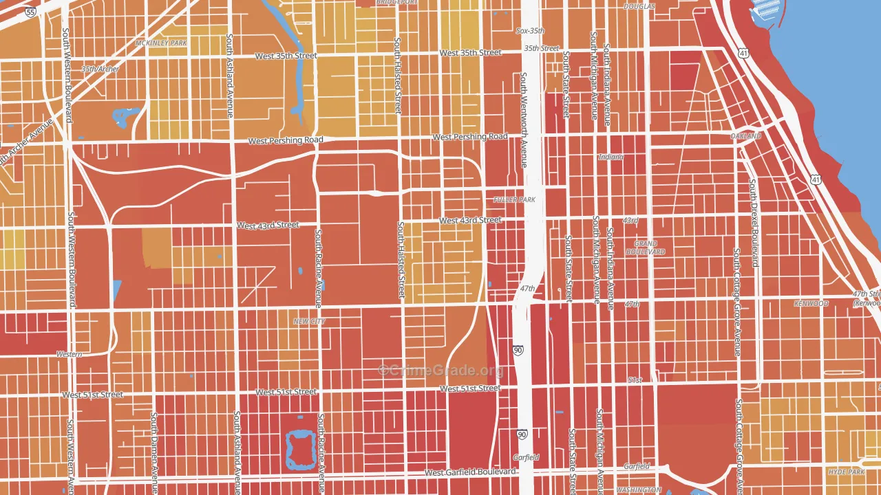 Canaryville, Chicago, IL Map of Murder Rates