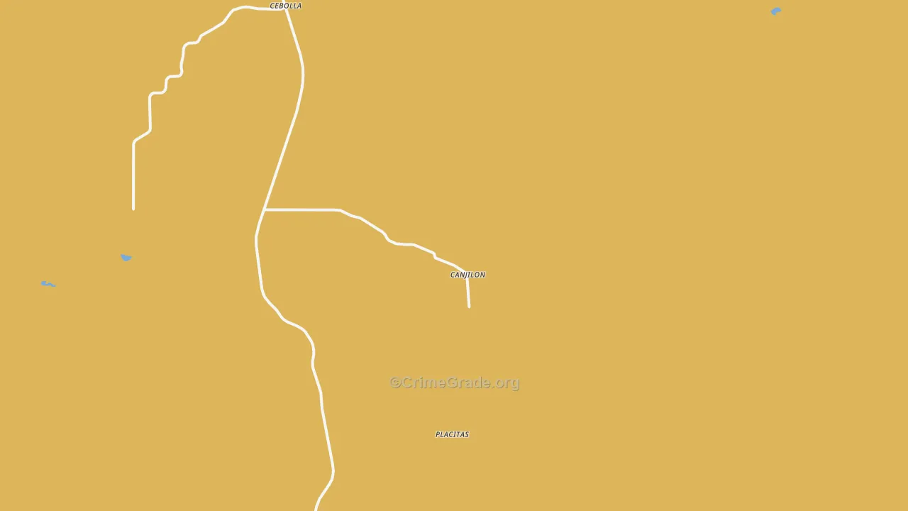 Canjilon, NM Map of Murder Rates