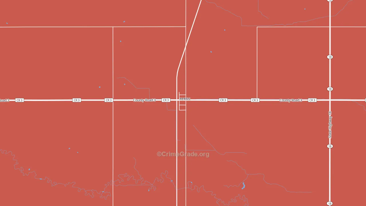 Canton City, ND Map of Murder Rates
