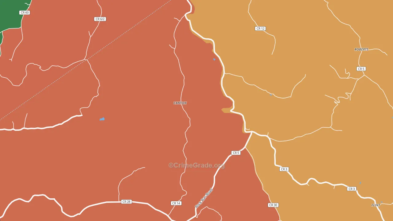 Canton, WV Map of Murder Rates
