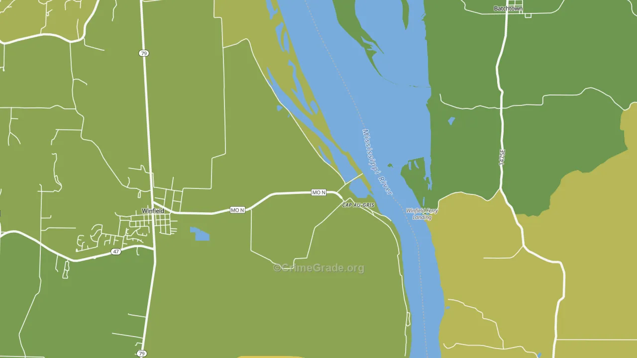 Cap au Gris, MO Map of Murder Rates