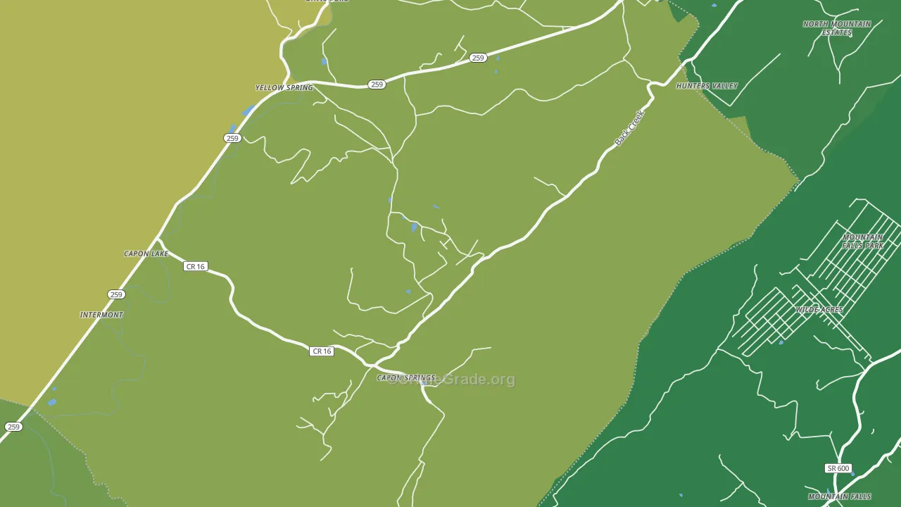 Capon Springs, WV Map of Murder Rates