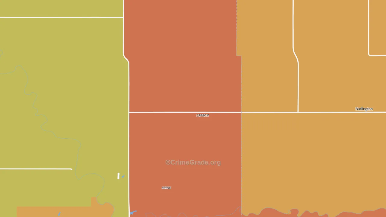Capron, OK Map of Murder Rates