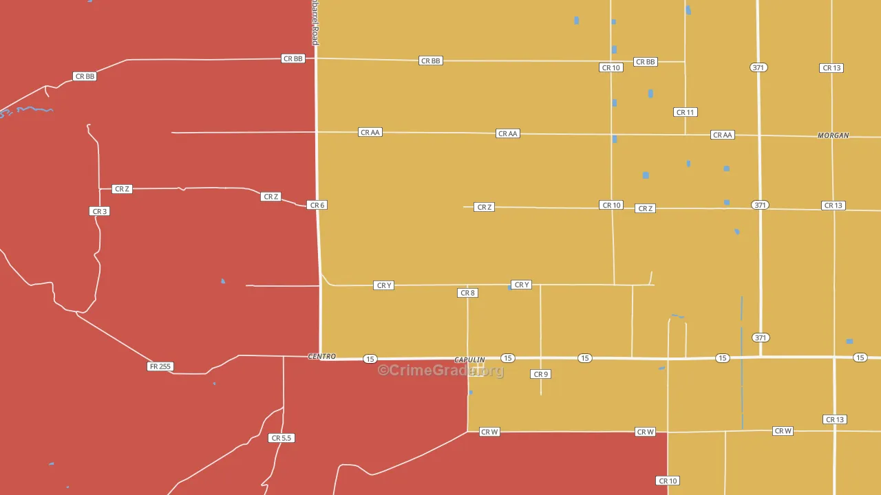 Capulin, CO Map of Murder Rates