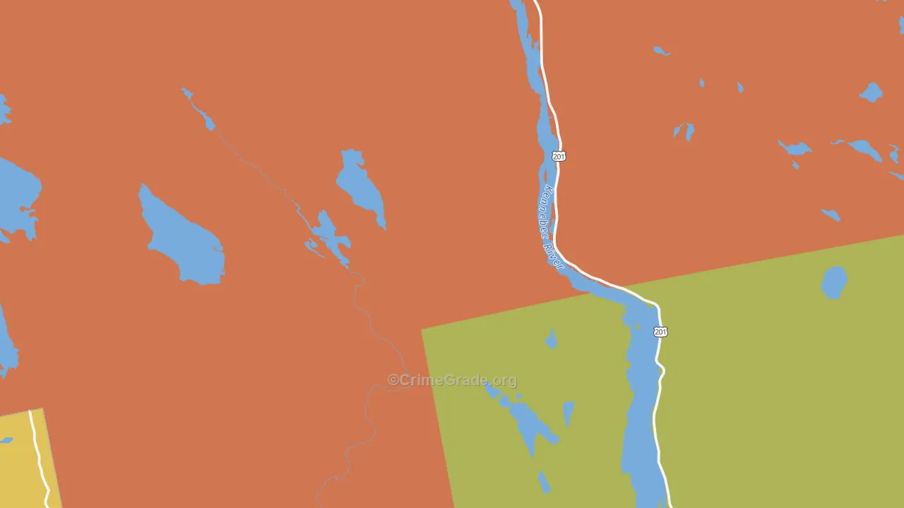Caratunk, ME Map of Murder Rates