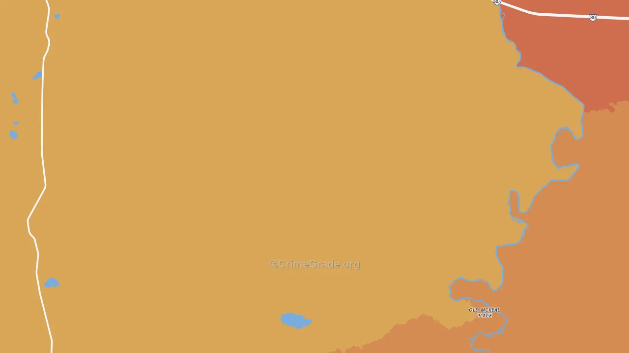 Carbon County, WY Map of Murder Rates