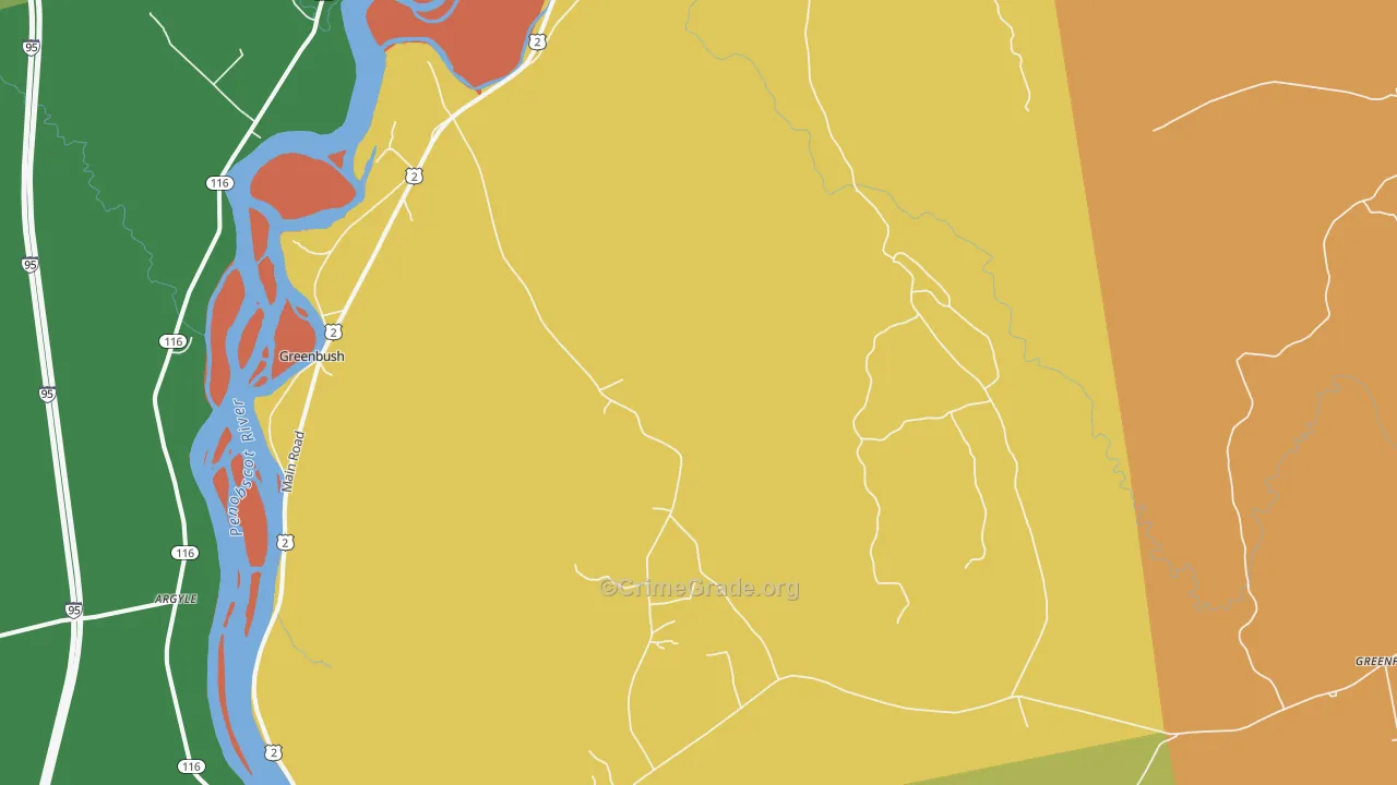 Cardville, ME Map of Murder Rates