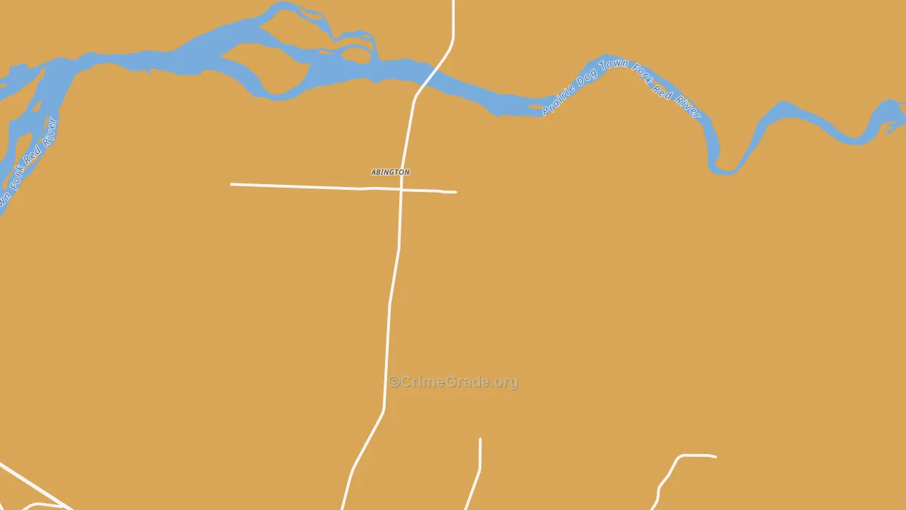 Carey, TX Map of Murder Rates