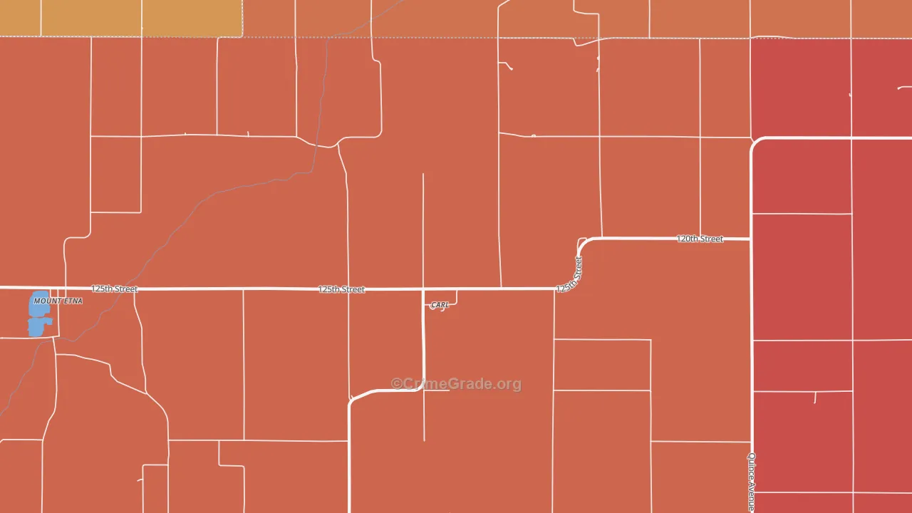 Carl, IA Map of Murder Rates