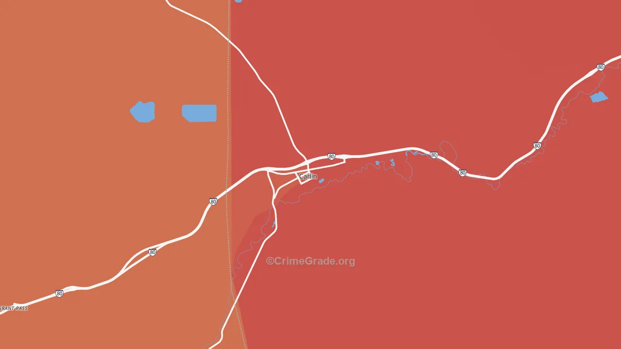 Carlin, NV Map of Murder Rates
