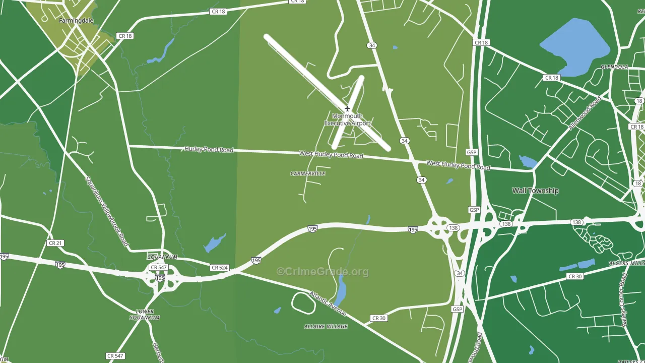 Carmerville, NJ Map of Murder Rates