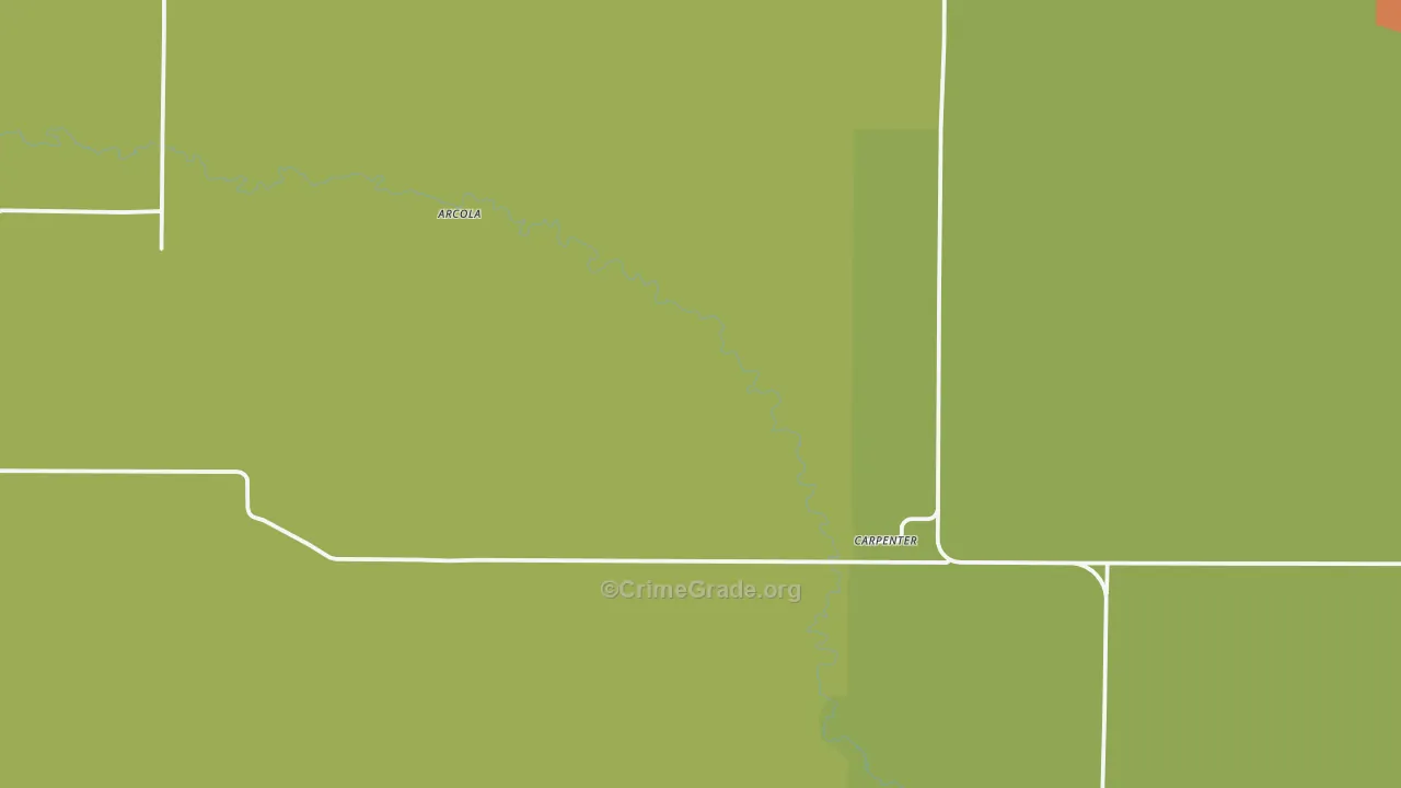 Carpenter, WY Map of Murder Rates