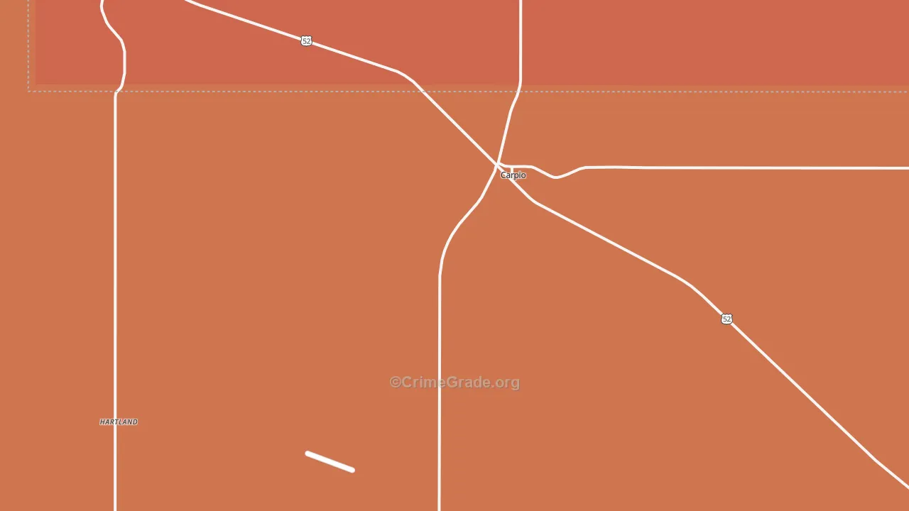 Carpio, ND Map of Murder Rates