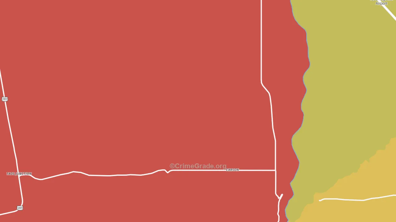 Carson, NM Map of Murder Rates