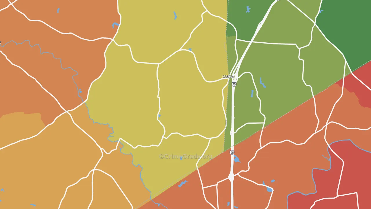 Carson, VA Map of Murder Rates