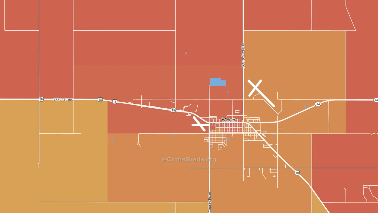 Carter, SD Map of Murder Rates