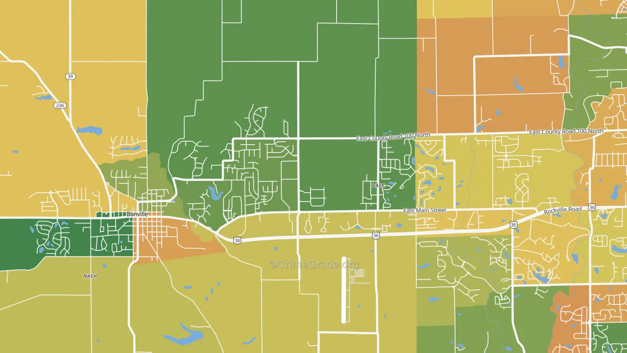 Cartersburg, IN Map of Murder Rates