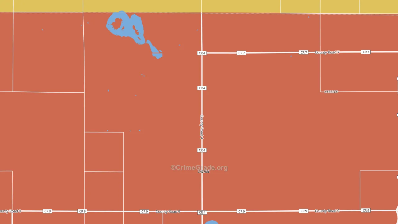 Cashel, ND Map of Murder Rates