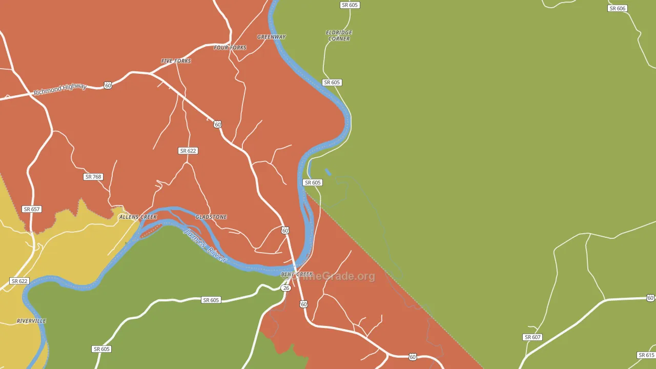 Caskie, VA Map of Murder Rates